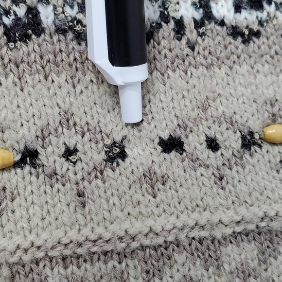 Dress Barn Geometric Pattern Turtleneck/Cowl Sweater- Women's- Size Medium - Picture 8 of 15